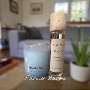 Sand + Fog Set~Laundry Day Candle 10oz & Room Spray 100ml NEW